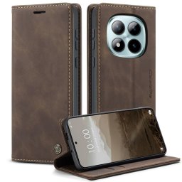 Калъф страничен flip марка CASEME за Xiaomi Redmi Note 15 Pro+ 5G – кафяв