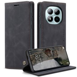 Калъф страничен flip марка CASEME за Xiaomi Redmi Note 15 Pro+ 5G – черен
