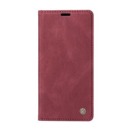 Калъф страничен flip марка YIKATU за Honor Magic8 Pro – винено червен