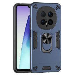 Хибриден гръб със стойка за Honor Magic8 Pro - тъмно син