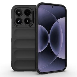 Подсилен силиконов гръб на ленти за Xiaomi 17 - черен