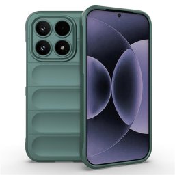 Подсилен силиконов гръб на ленти за Xiaomi 17 - зелен