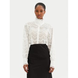 Bruuns Bazaar Риза Vinika BBW4243 Бял Regular Fit