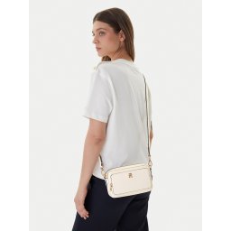 Дамска чанта Tommy Hilfiger Th Icon Camera Bag AW0AW18120 Екрю