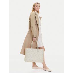 Дамска чанта Calvin Klein Ck Woven Medium Shopper K60K612994 Бял