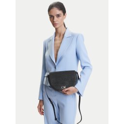 Дамска чанта Calvin Klein Ck Hw Crossbody Saddle Bag_Tex K60K613233 Черен