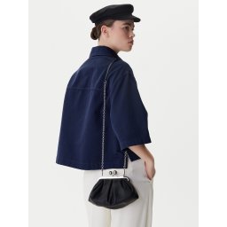 Дамска чанта Weekend Max Mara 2615511164600 Тъмносин