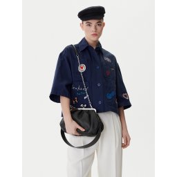 Дамска чанта Weekend Max Mara 2615511174600 Тъмносин