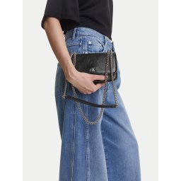 Дамска чанта Calvin Klein Jeans Chain Mini Ew Flap LV04K3085G Черен