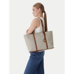 Дамска чанта MICHAEL Michael Kors Temple Tote 30R4G1LT3B Бежов