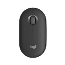 Logitech Pebble 2 M350s - ултра-тиха Bluetooth мишка, 1000 DPI, еко дизайн - графит