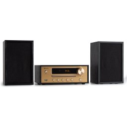 Auna Berklee, HiFi стерео система, Bluetooth, стерео високоговорители, UWK, MP3, USB, Line-In (VB8-BerkleeStereo BK)