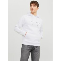 Jack & Jones Суитшърт 12233972 Бял Relaxed Fit