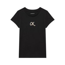 Calvin Klein Jeans Тишърт Glitter IG0IG02972 D Черен Slim Fit