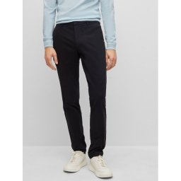 Boss Чино панталони Kaito1 50487966 Черен Slim Fit