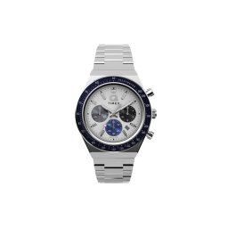 Timex Часовник Q Timex® Chronograph TW2Y36200 Сребрист