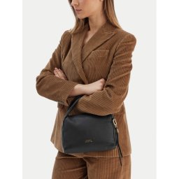 Tommy Hilfiger Дамска чанта City Leather Mini Bag AW0AW18150 Черен