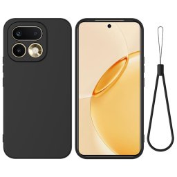 Силиконов гръб с верижка за Realme 16 Pro+ - черен