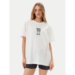Volcom Тишърт Alix 3 B3512507 Бял Oversize