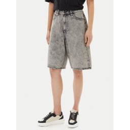 Volcom Дънкови шорти Beeggy B2012504 Светлосив Baggy Fit