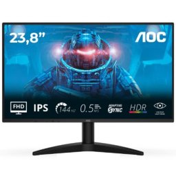 Монитор AOC 24B36X, 23.8" IPS WLED, 1920x1080@144Hz, 4ms GtG, 0.5ms MPRT, 300cd m/2, 1500:1, DCR 20M:1, Adaptive Sync, FlickerFree, Low Blue Light, Tilt, HDMI, DP