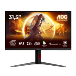 Монитор AOC U32G4U, 31.5" Fast IPS WLED, 3840x2160@160Hz, 1ms GtG, 0.5ms MPRT, 450cd m/2, 1000:1, 80M:1 DCR, Adaptive Sync, Flicker Free, Low Blue Mode, Tilt, Height Adjust, Pivot, Swivel, 2xHDMI, DP, USB hub