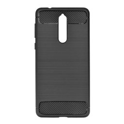 Силиконов калъф кейс за Nokia 8 карбон черен