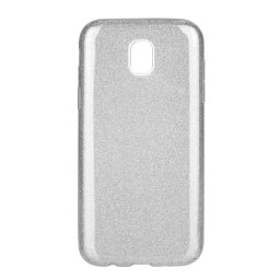 Силиконов калъф кейс за Samsung J530 J5 (2017) с брокат сив