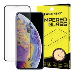 Стъклен протектор за целият екран 5D Wozinsky Full Glue за iPhone XS / X черена рамка