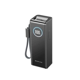 Външна батерия/power bank/ EcoFlow Laptop Power Bank, 25000mAh, черна, 1x USB-C / 1x USB-A портове, 2x USB-C вградени кабели, Smart TFT дисплей
