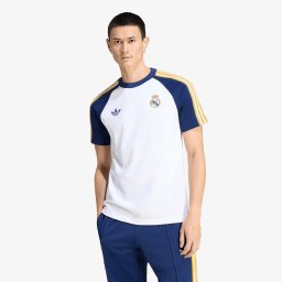 Тениска adidas Real Madrid Originals T-Shirt White/ Dark Blue XL