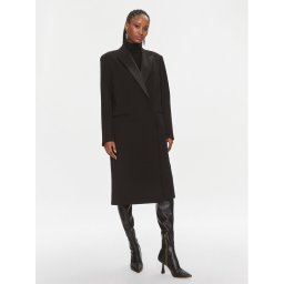 Calvin Klein Вълнено палто K20K205970 Черен Regular Fit