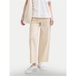 Tom Tailor Denim Дънки 1045652 Бежов Wide Leg