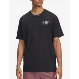 UNDER ARMOUR Triple Stack Left Chest Logo Tee Black