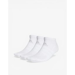 ADIDAS 3 Packs Cushioned Low-Cut Socks White