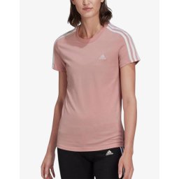 ADIDAS Sportswear Essentials Slim 3-Stripes Tee Pink