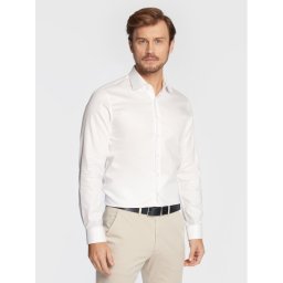 Calvin Klein Риза K10K108427 Бял Slim Fit