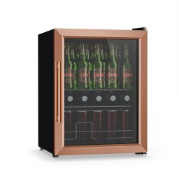 Klarstein Хладилник за напитки Beersafe със стъклена врата | 64 x 48 см | 60 литра | 85 W | Медно/Черен ()