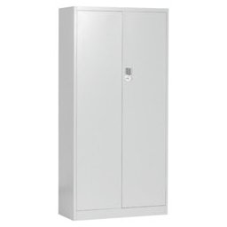 Метален шкаф Carmen CR-1282 E, 2x врати, 4x рафтове, прахово боядисан, метален, електронно заключване, сив