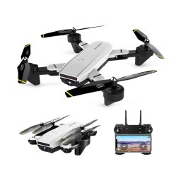 Дрон Xmart SG700D White, до 100м. обхват, FHD камера, 20мин. максимално летежно време, Wi-Fi, жироскоп, сгъваем