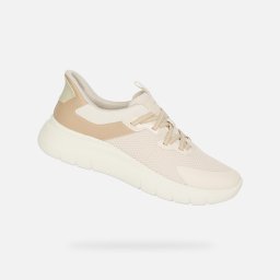 Бежови дамски маратонки Geox Plummery Plus