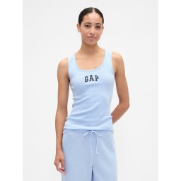 Дамски оребрен потник GAP с лого