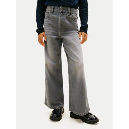 Tommy Hilfiger Дънки Mabel KG0KG09286 Сив Wide Leg