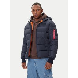 Alpha Industries Зимно яке 118113 Тъмносин Regular Fit