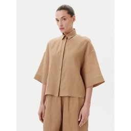 Max Mara Leisure Риза Mirano 2516111028 Бежов Relaxed Fit