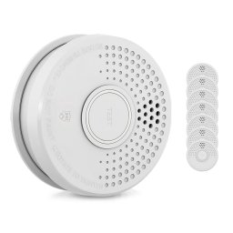 SHD by oneConcept DOF39, Детектор за дим, пластмаса, предупредителен сигнал: 85 dB, 9V на батерия (DOF39-8er)