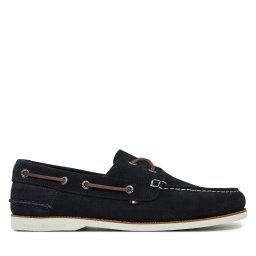 Обувки Tommy Hilfiger Th Boat Shoe Core Suede FM0FM05387 Тъмносин