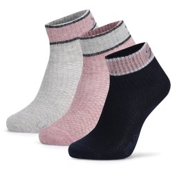 Къси чорапи Fila F8206-AW24 (3-pack) Розов