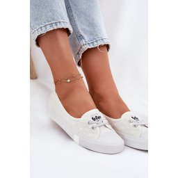 Дамски Кецове С Бродерия Lee Cooper Бели