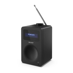Sharp DR-430 - цифрово радио с Bluetooth 5.0, DAB+/FM, 5W, двоен алармен часовник - черен